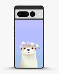 Creslia otter flower crown phone case - otter flower crown phone case google pixel 7 pro