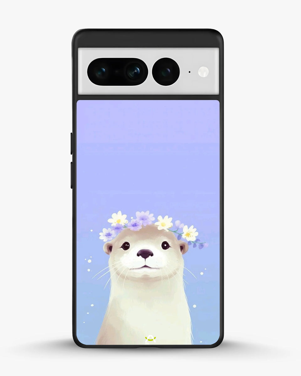 Creslia otter flower crown phone case - otter flower crown phone case google pixel 7 pro