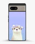 Creslia otter flower crown phone case - otter flower crown phone case google pixel 8a