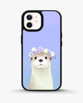 Creslia otter flower crown phone case - otter flower crown phone case iphone 12