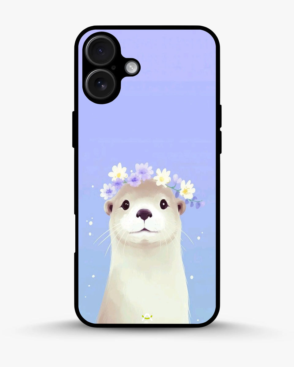 Creslia otter flower crown phone case - otter flower crown phone case iphone 16 plus