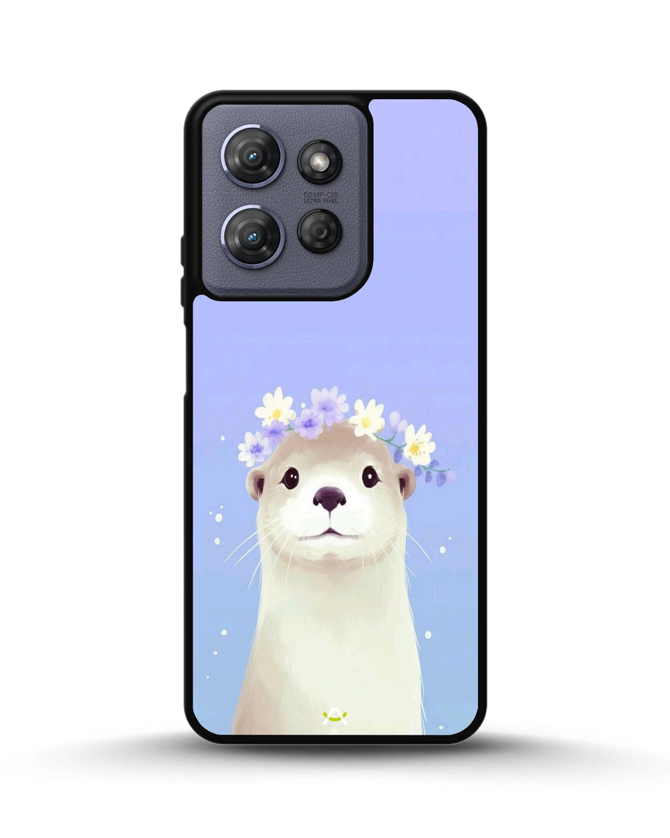 Creslia otter flower crown phone case - otter flower crown phone case moto g 2025