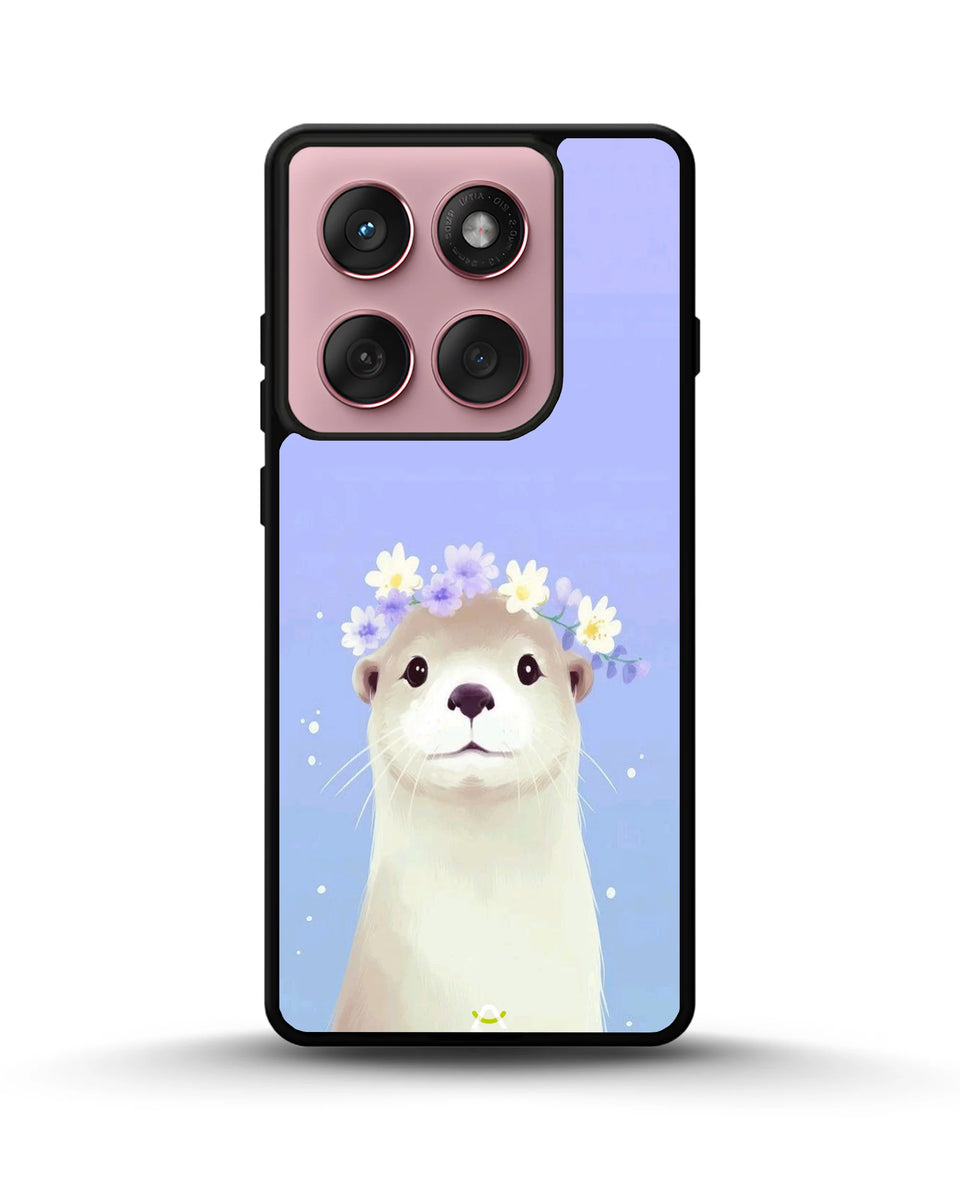Creslia otter flower crown phone case - otter flower crown phone case motorola edge 2025