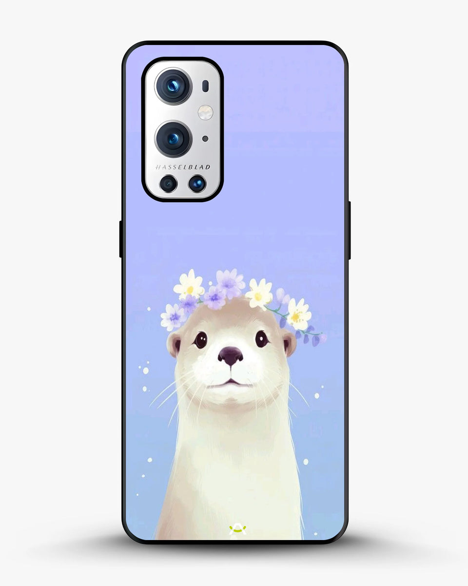 Creslia otter flower crown phone case - otter flower crown phone case oneplus 9 pro