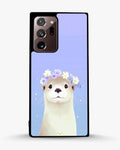 Creslia otter flower crown phone case - otter flower crown phone case samsung galaxy note 20 ultra