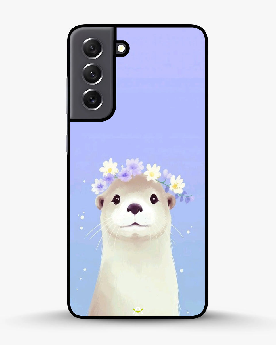 Creslia otter flower crown phone case - otter flower crown phone case samsung galaxy s21 fe