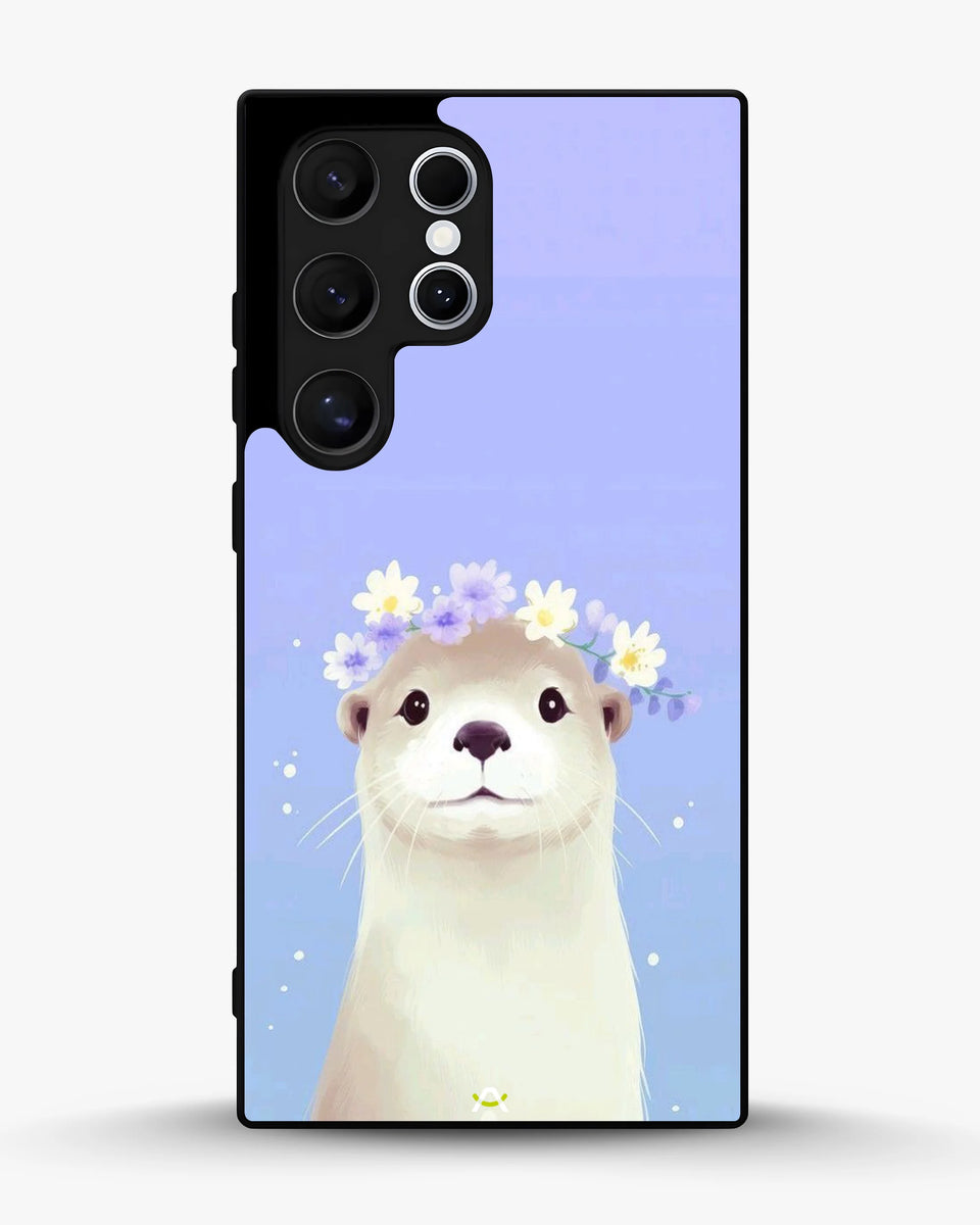 Creslia otter flower crown phone case - otter flower crown phone case samsung galaxy s22 ultra
