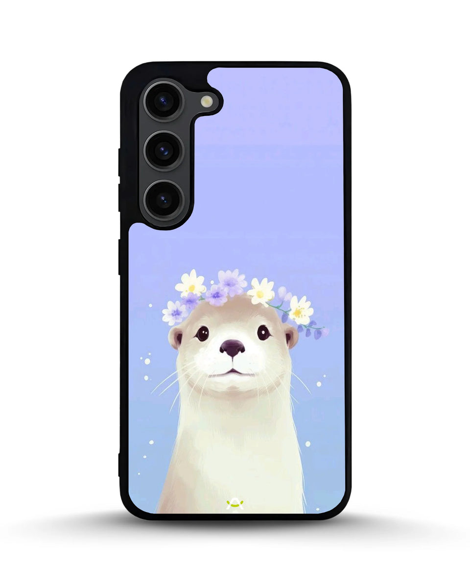 Creslia otter flower crown phone case - otter flower crown phone case samsung galaxy s23 plus