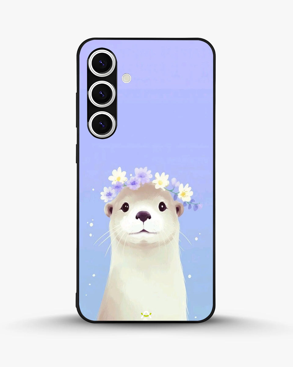 Creslia otter flower crown phone case - otter flower crown phone case samsung galaxy s24 plus