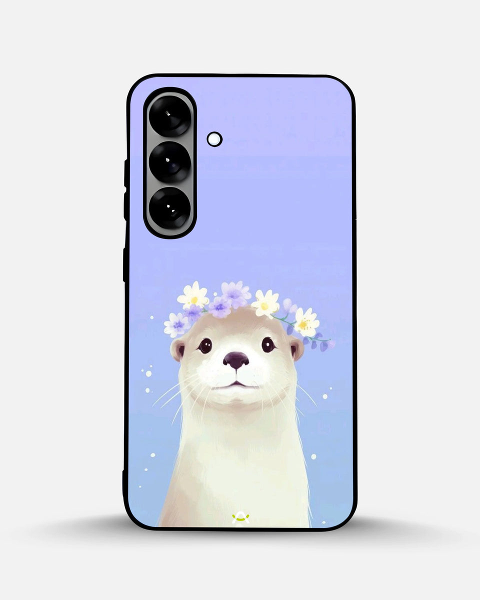 Creslia otter flower crown phone case - otter flower crown phone case samsung galaxy s25
