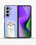 Creslia otter flower crown phone case - otter flower crown phone case samsung galaxy z fold 5