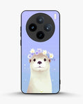 Creslia otter flower crown phone case - otter flower crown phone case vivo x100