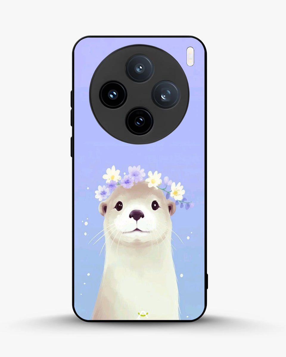 Creslia otter flower crown phone case - otter flower crown phone case vivo x100