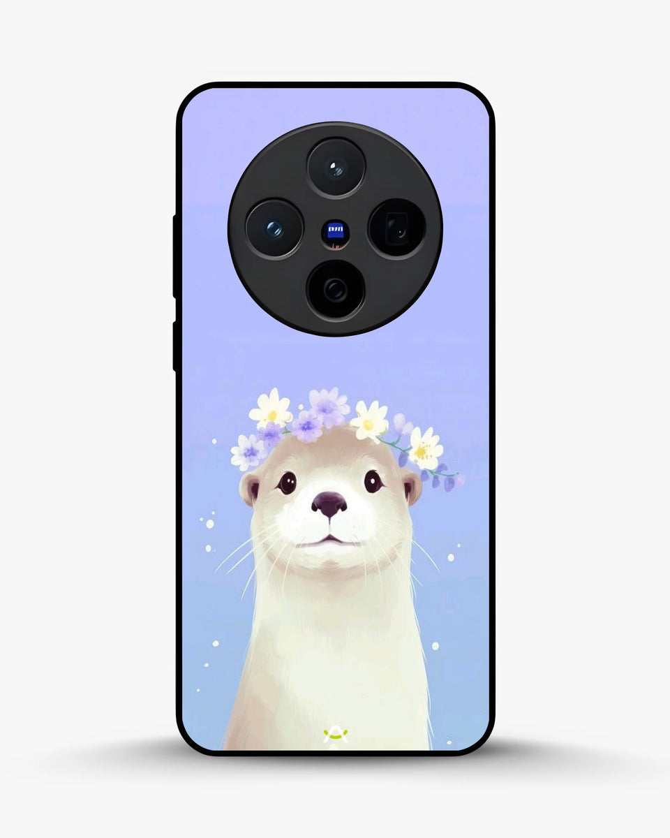 Creslia otter flower crown phone case - otter flower crown phone case vivo x200