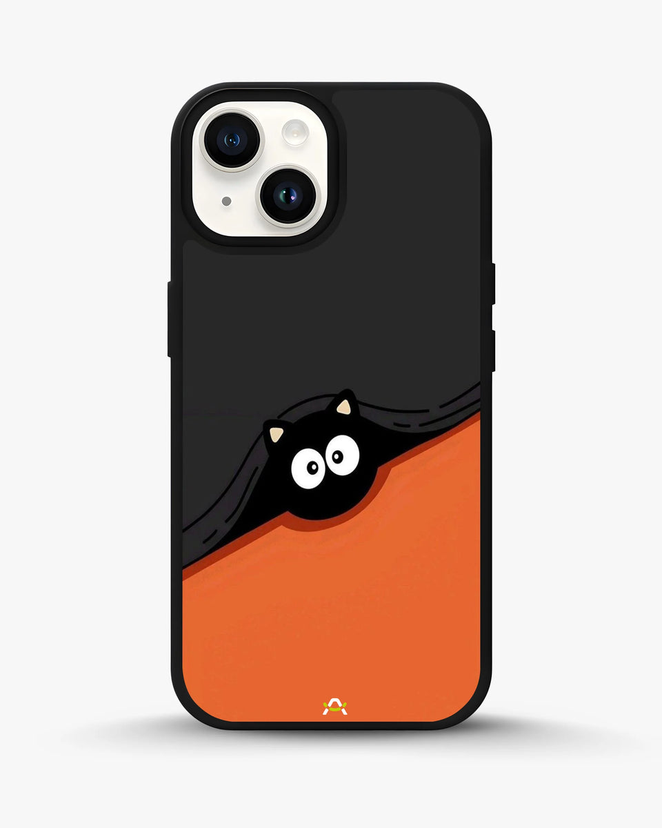 Creslia peeking cat phone case - peeking cat phone case iphone 15