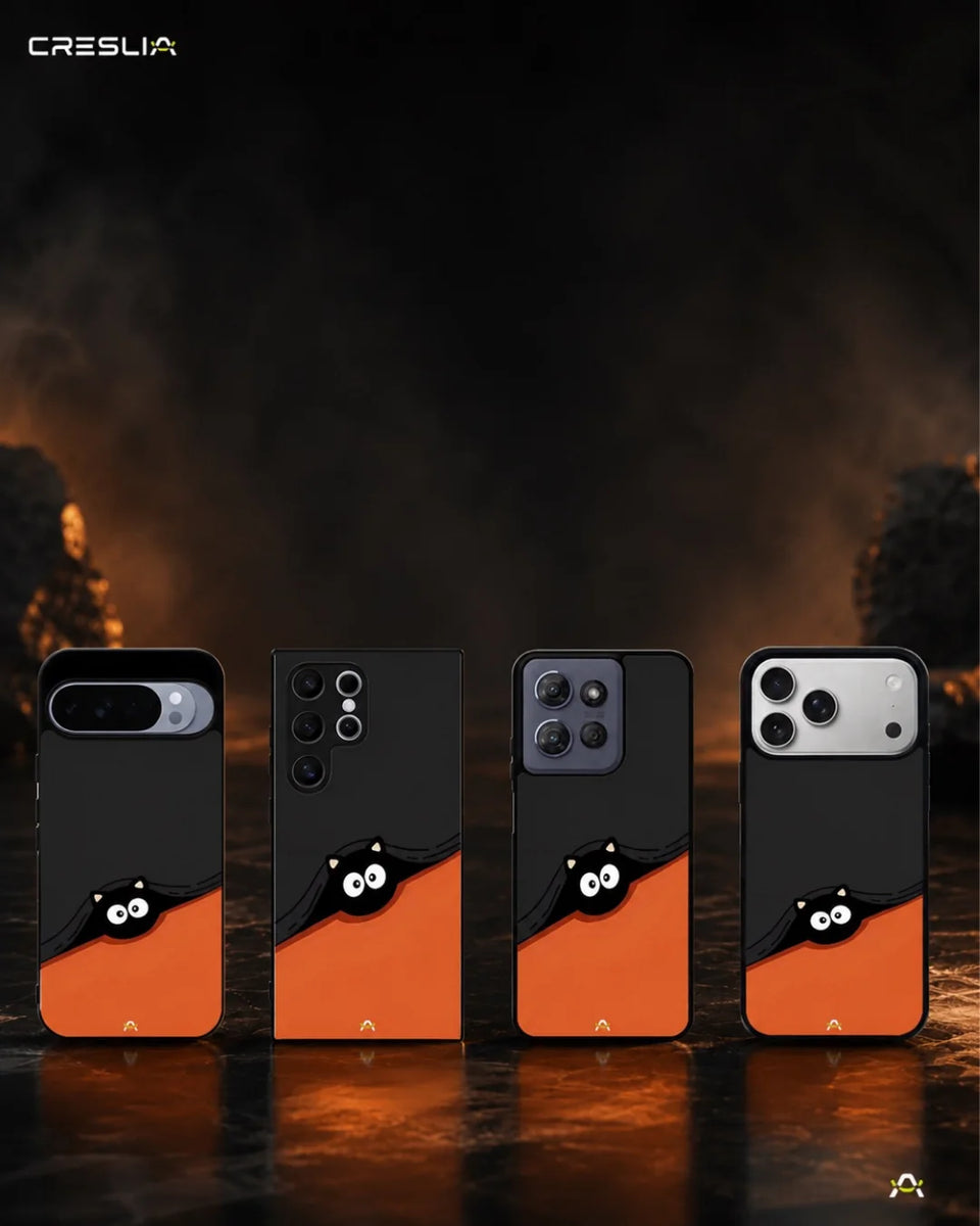 Creslia peeking cat phone case - peeking cat phone case mobile banner
