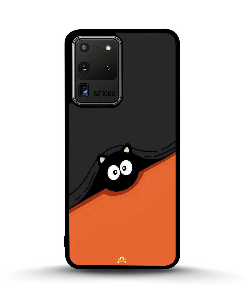 Creslia peeking cat phone case - peeking cat phone case samsung galaxy s20 ultra