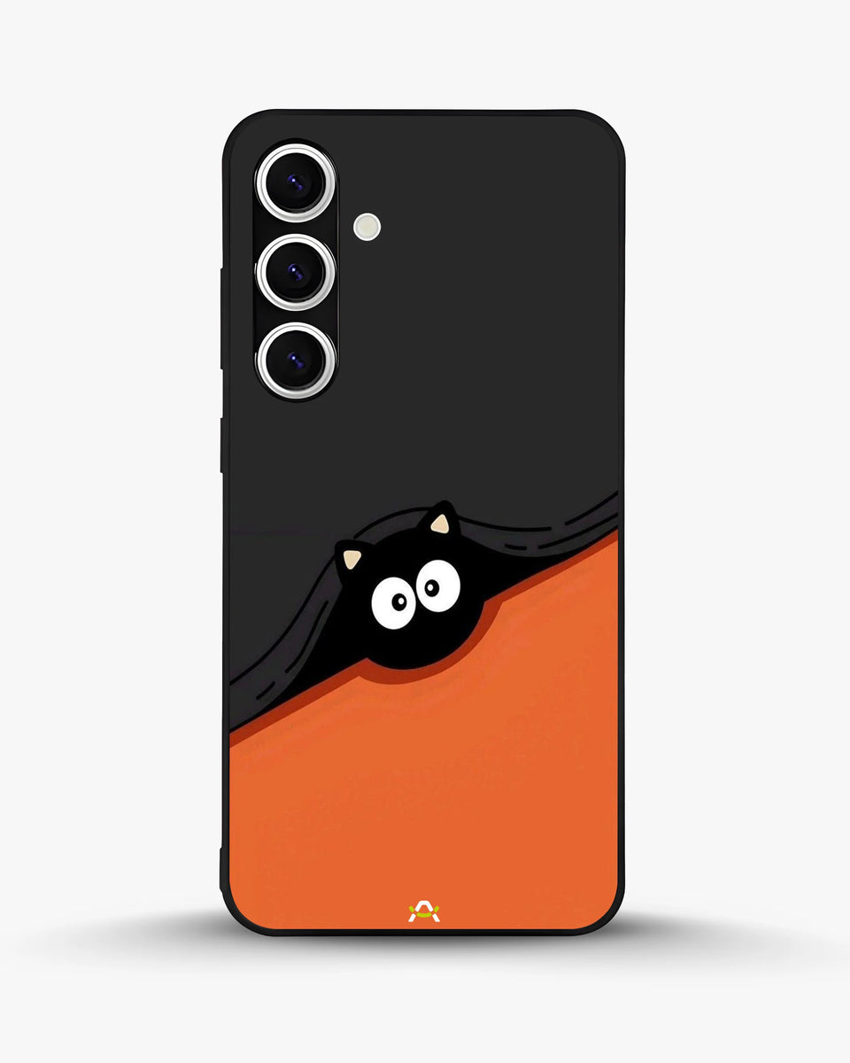 Creslia peeking cat phone case - peeking cat phone case samsung galaxy s24