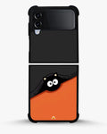 Creslia peeking cat phone case - peeking cat phone case samsung galaxy z flip 4