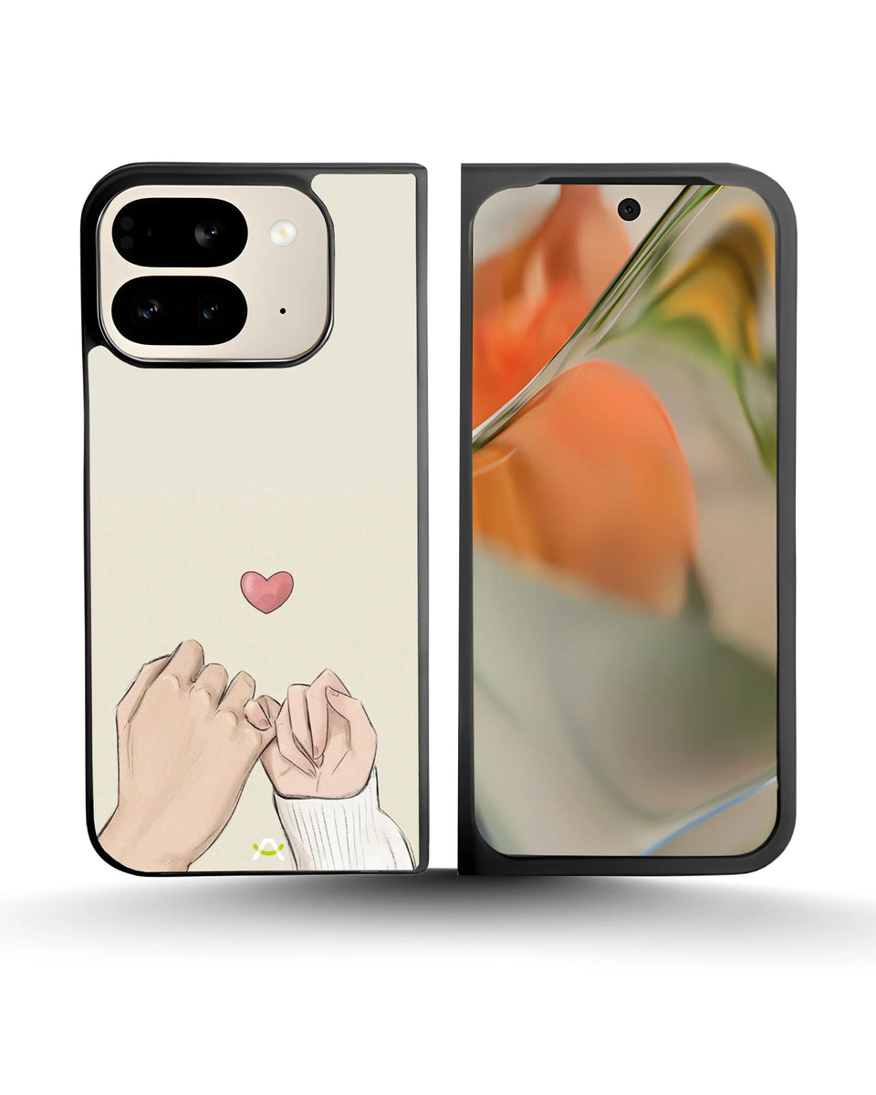 Creslia pinky promise heart phone case - pinky promise heart phone case google pixel 10 pro fold