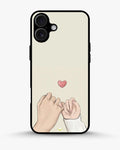 Creslia pinky promise heart phone case - pinky promise heart phone case iphone 16