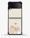 Creslia pinky promise heart phone case - pinky promise heart phone case samsung galaxy z flip 4