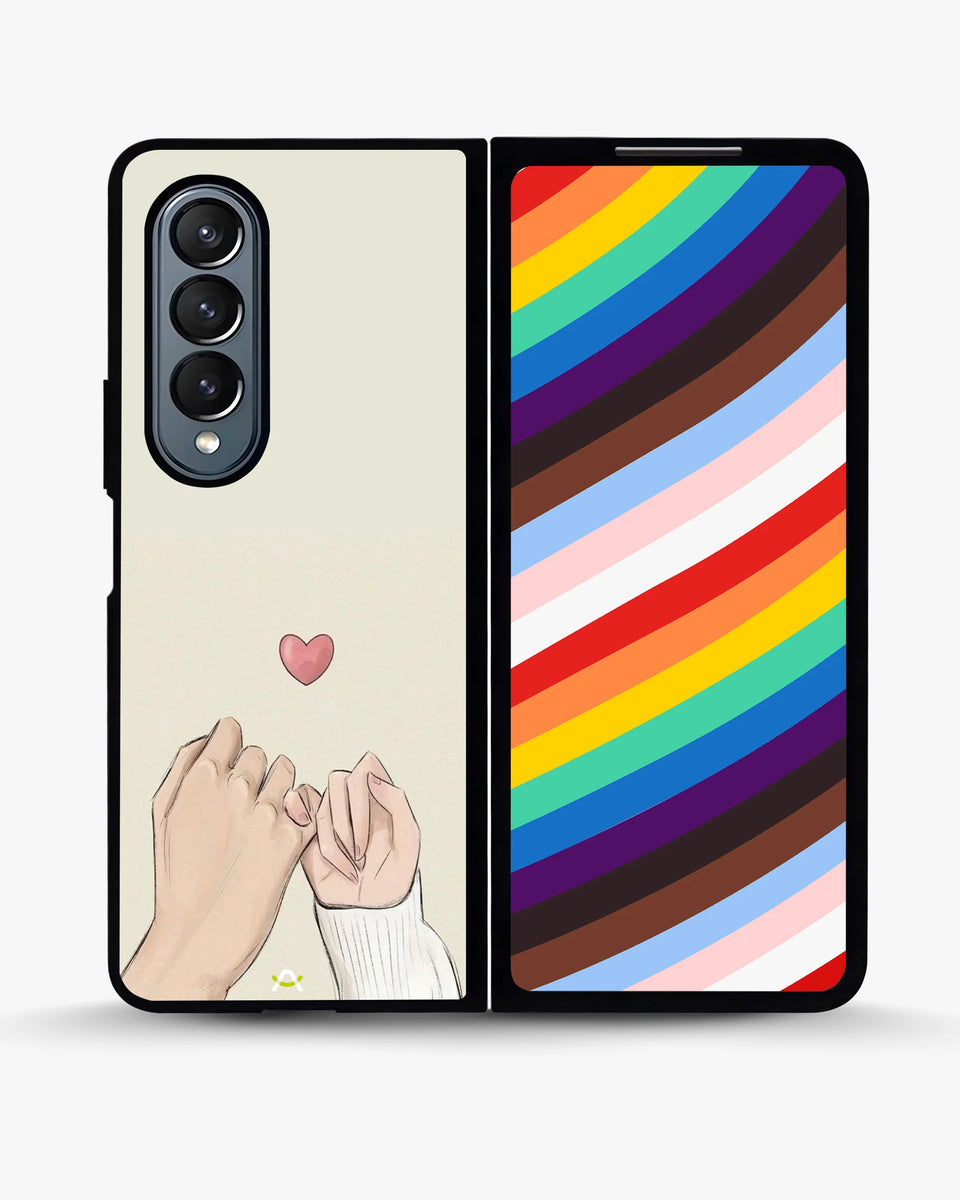 Creslia pinky promise heart phone case - pinky promise heart phone case samsung galaxy z fold 4