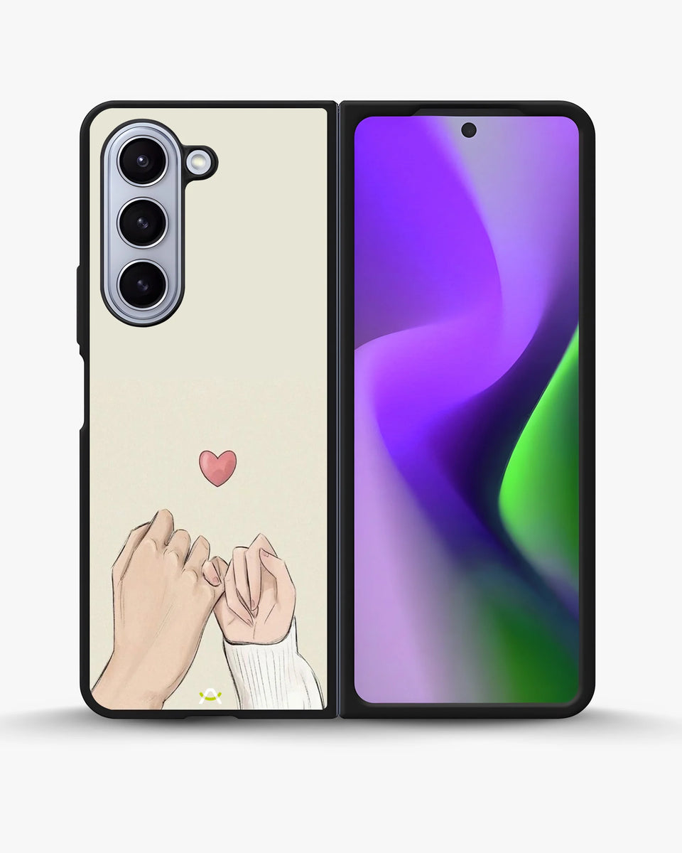 Creslia pinky promise heart phone case - pinky promise heart phone case samsung galaxy z fold 5