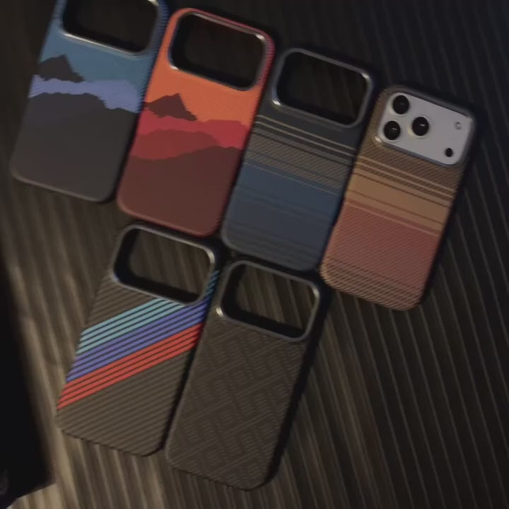 Classic Plaid Carbon Fiber MagSafe iPhone Case Cover - Slim, Stylish & Protective