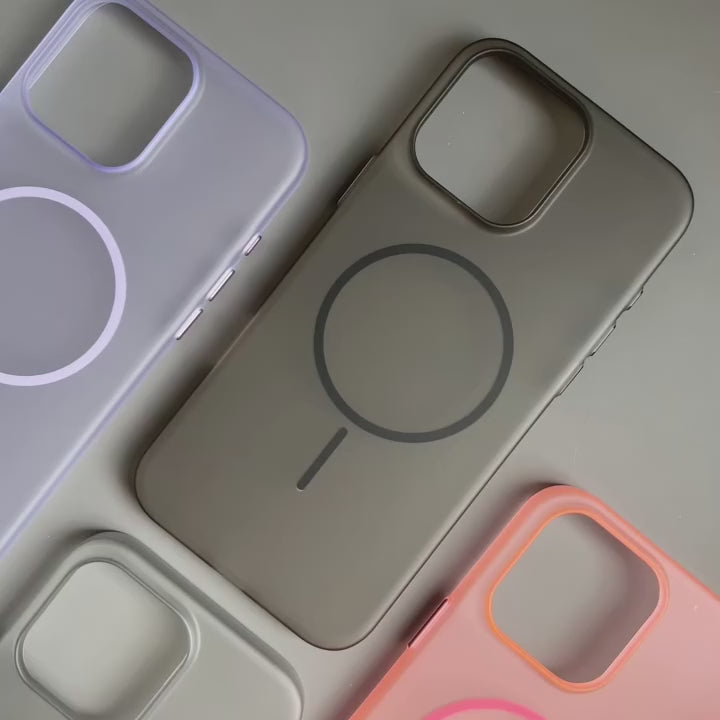 Frosted Ultra-Thin iPhone Case with MagSafe – Matte, 0.35 mm - Blue