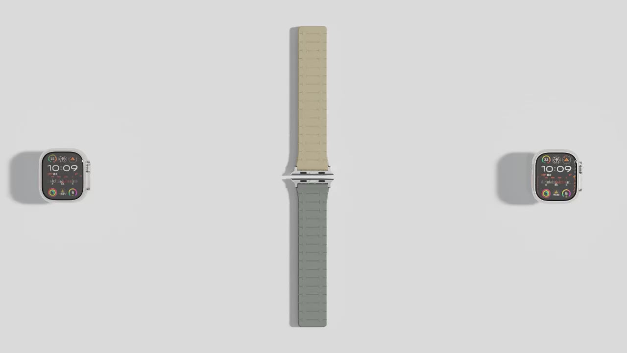 Creslia Magnetic Link Silicone Band for Apple Watch – Brown