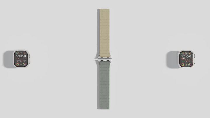 Creslia Magnetic Link Silicone Band for Apple Watch – Brown