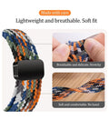Magnetic Buckle Braided Loop Band for Apple Watch - Multicolor Nylon Strap - Creslia