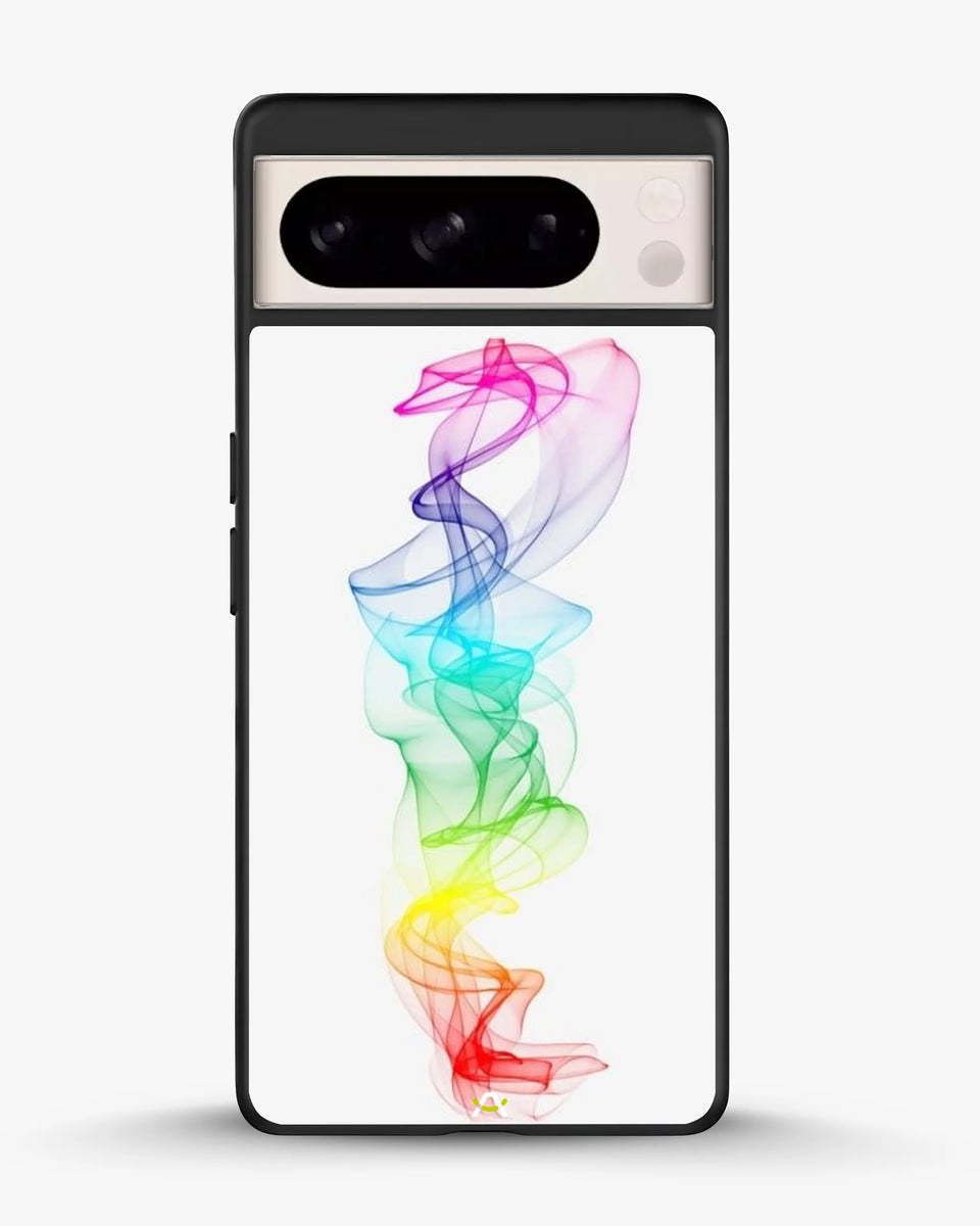 Creslia rainbow smoke phone case - rainbow smoke phone case google pixel 8 pro