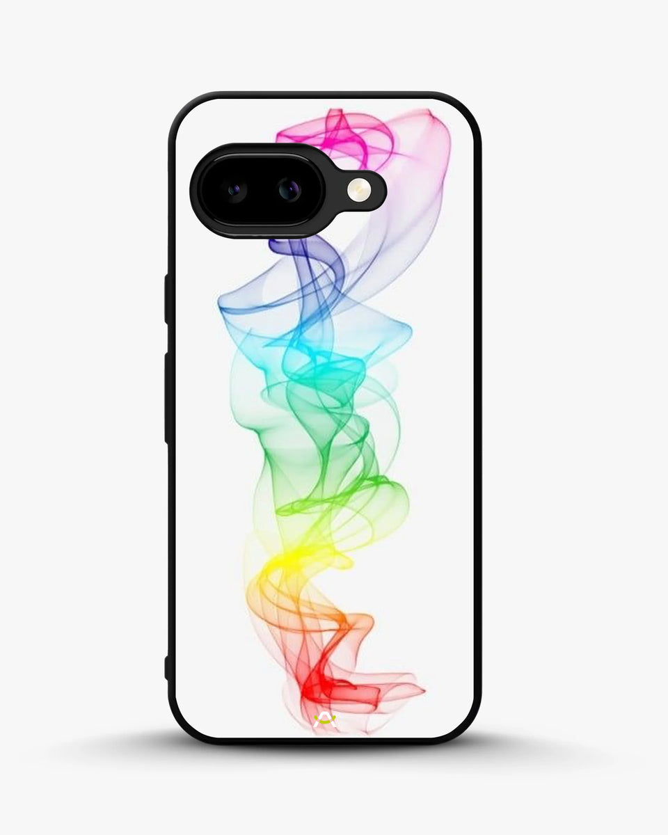 Creslia rainbow smoke phone case - rainbow smoke phone case google pixel 9a