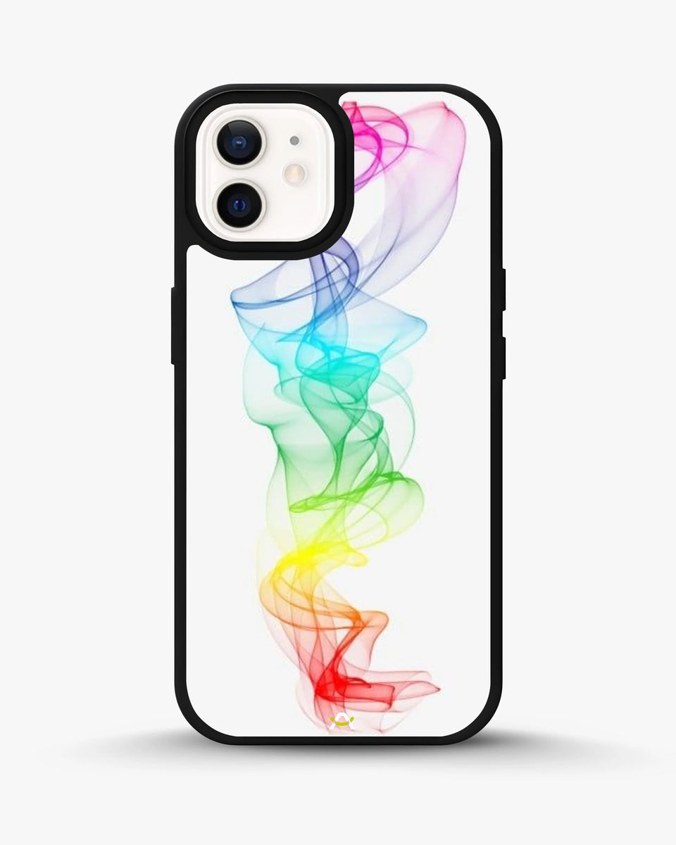 Creslia rainbow smoke phone case - rainbow smoke phone case iphone 12