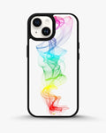 Creslia rainbow smoke phone case - rainbow smoke phone case iphone 15 plus