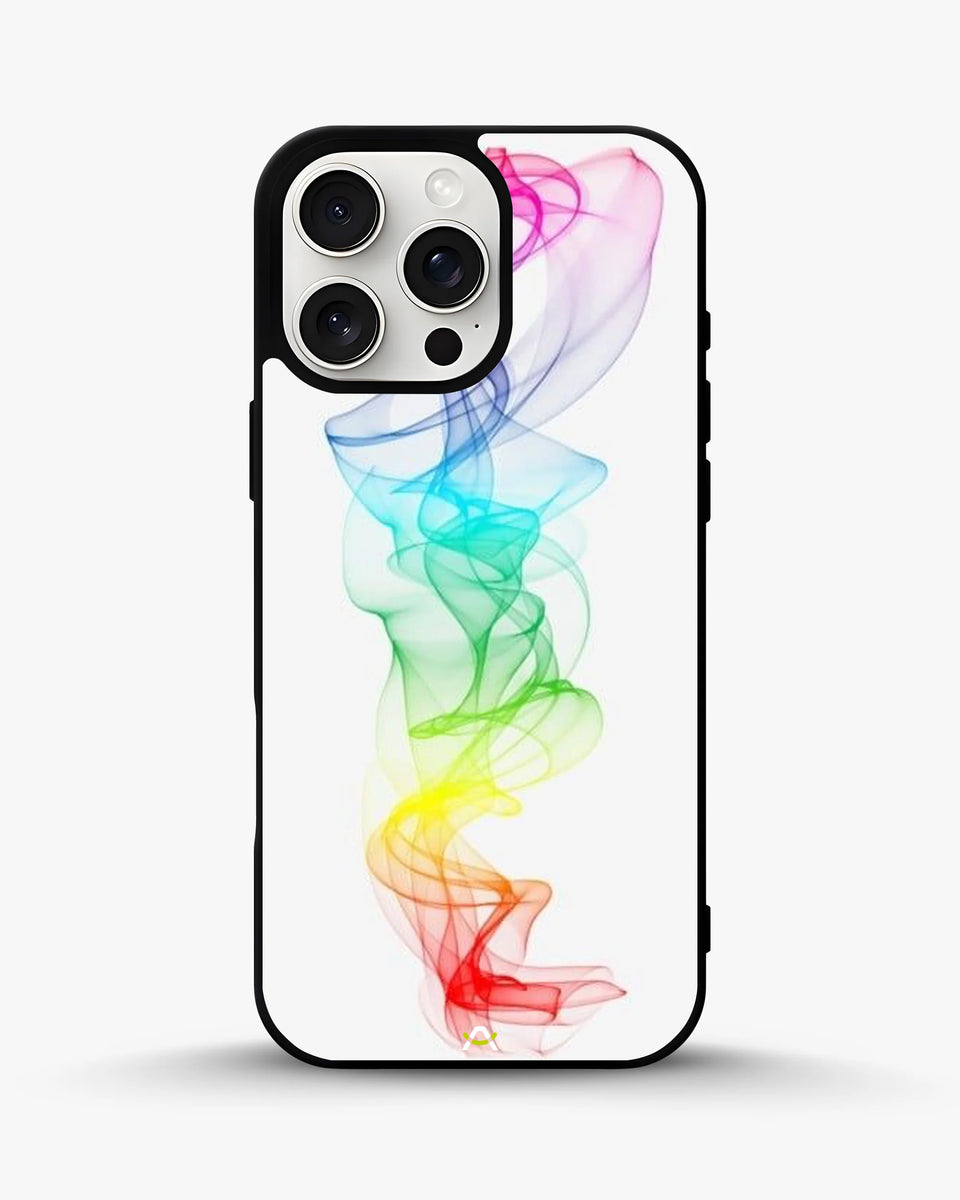 Creslia rainbow smoke phone case - rainbow smoke phone case iphone 15 pro