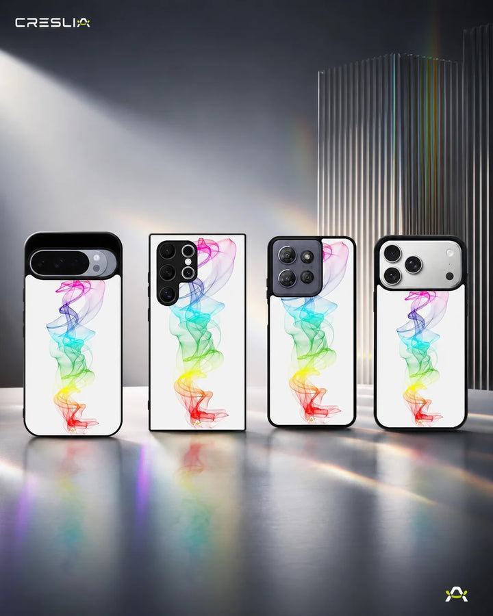 Creslia rainbow smoke phone case - rainbow smoke phone case mobile banner