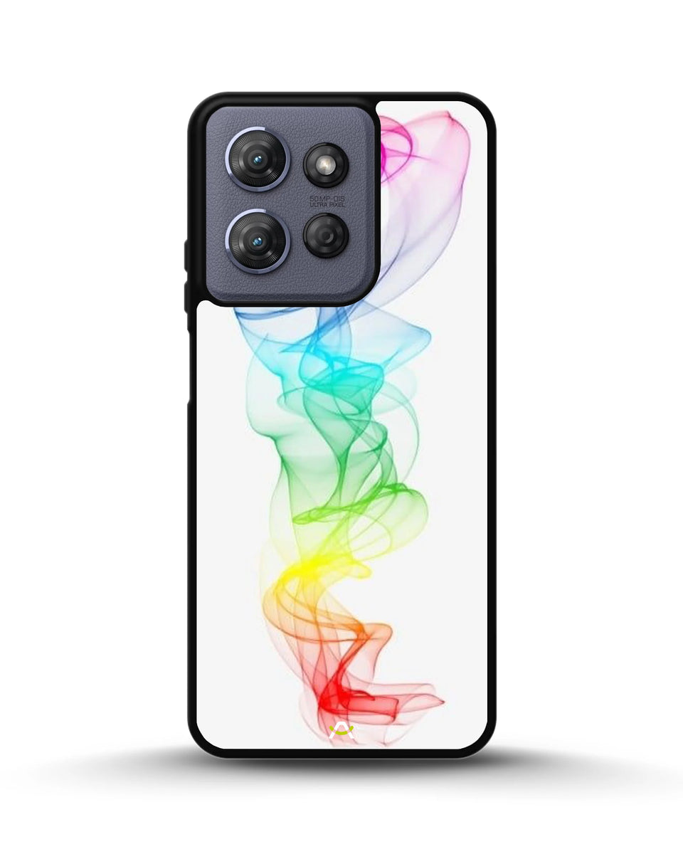 Creslia rainbow smoke phone case - rainbow smoke phone case moto g 2025