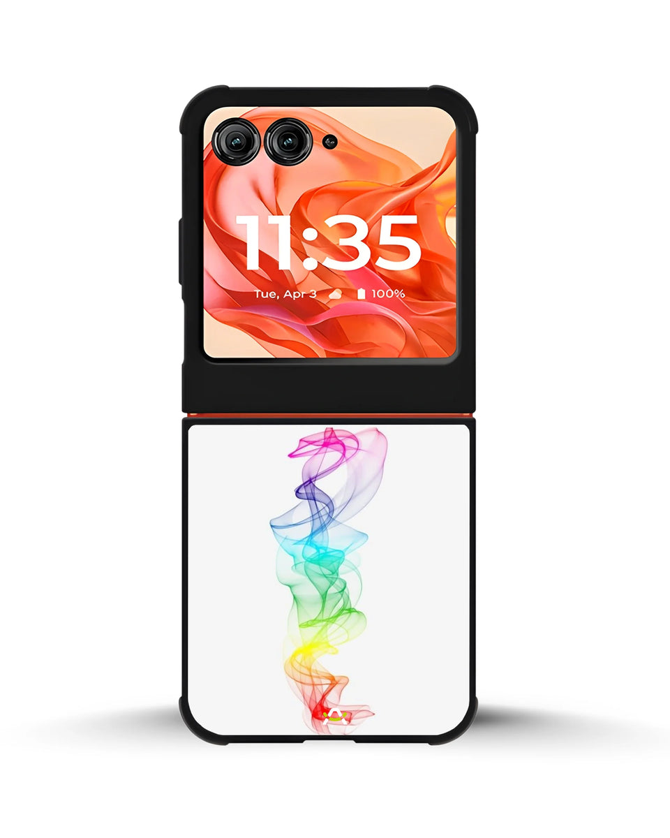Creslia rainbow smoke phone case - rainbow smoke phone case motorola razr 2025