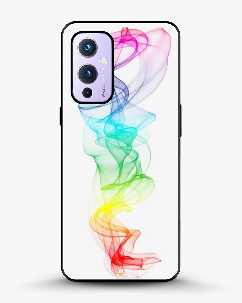 Creslia rainbow smoke phone case - rainbow smoke phone case oneplus 9