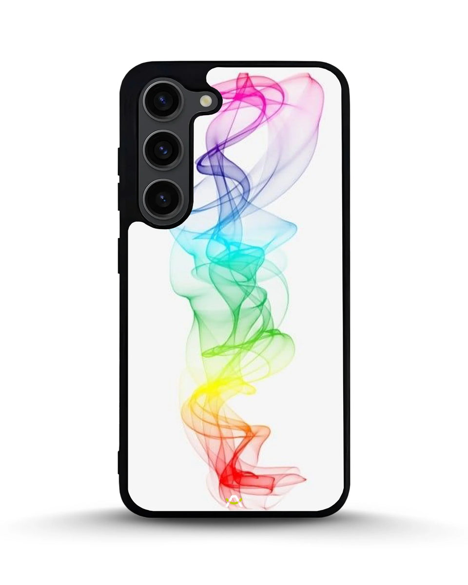 Creslia rainbow smoke phone case - rainbow smoke phone case samsung galaxy s23 plus