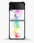 Creslia rainbow smoke phone case - rainbow smoke phone case samsung galaxy z flip 4