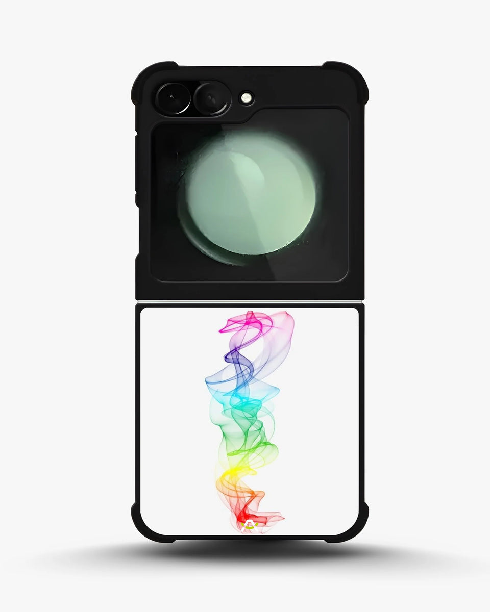 Creslia rainbow smoke phone case - rainbow smoke phone case samsung galaxy z flip 6