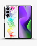 Creslia rainbow smoke phone case - rainbow smoke phone case samsung galaxy z fold 5