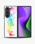 Creslia rainbow smoke phone case - rainbow smoke phone case samsung galaxy z fold 6