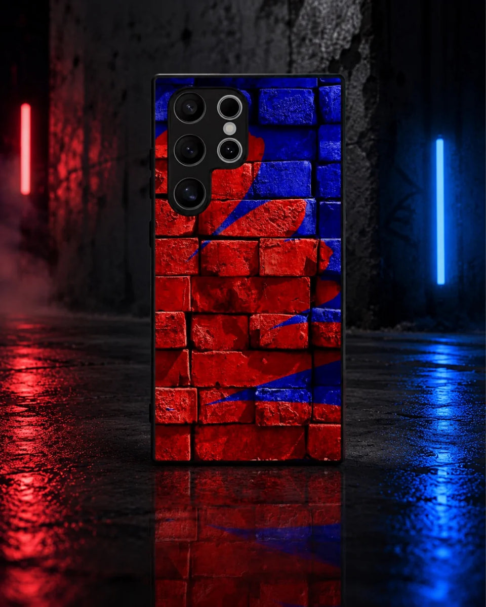 Creslia red blue painted bricks phone case general construction specs - red blue painted bricks phone case google pixel general specs 5