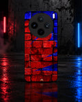 Creslia red blue painted bricks phone case general construction specs - red blue painted bricks phone case google pixel general specs 6