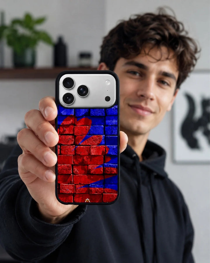 Creslia red blue painted bricks phone case general construction specs - red blue painted bricks phone case google pixel general specs 7